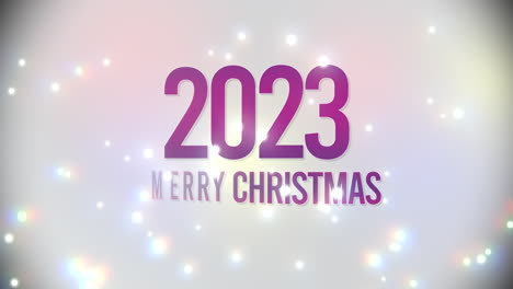 2023-and-Merry-Christmas-with-fly-colorful-glitters-on-silver-gradient