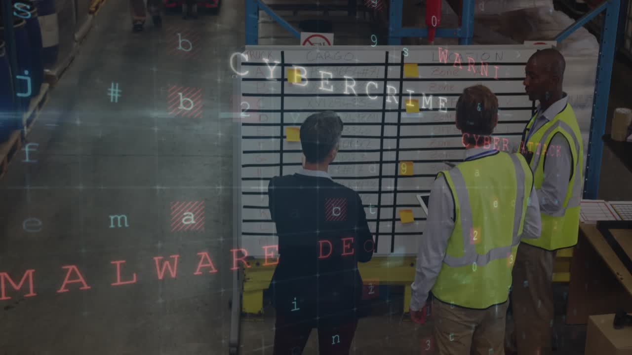 Animation of data processing over diverse workers in warehouse