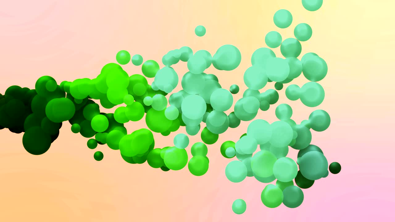 4k 추상적인 컬러 버블 애니메이션 - 루프