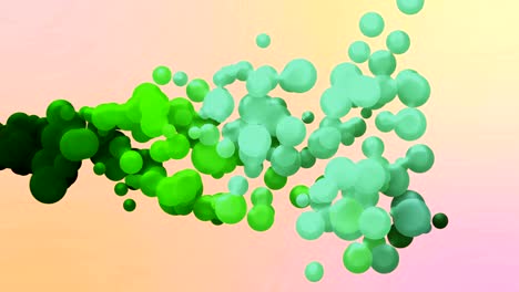 animación de burbujas de colores abstractas de 4k - en bucle