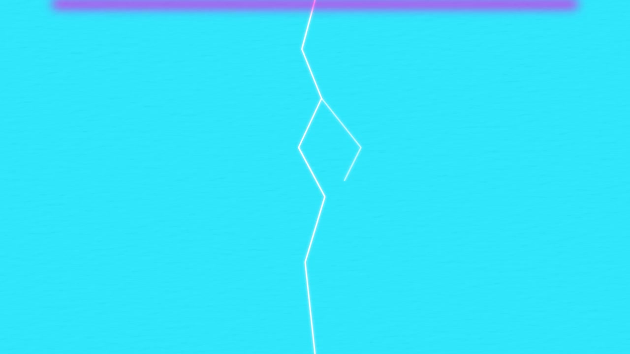 Abstract Motion Graphic with Flashing Lightning Bolt Animation