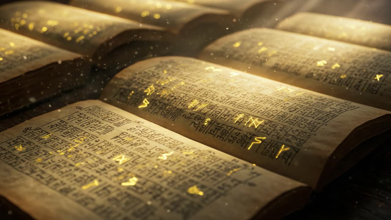 Ancient Manuscripts: A Glimpse into the Mystical World of Illuminated Text, Illuminated Symbols, and Enigmatic Scripts Captivating the Imagination of Scholars and History Enthusiasts