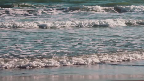 foam and ocean waves close up