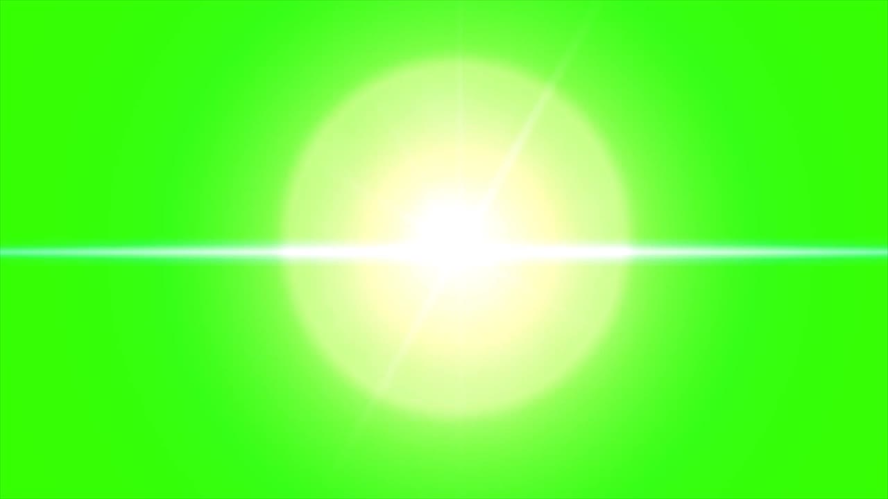 Premium stock video - Lens flare explosion green screen animation