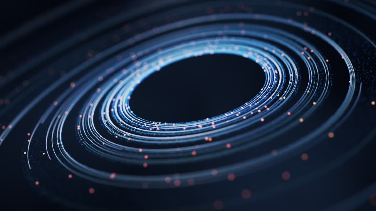 przepływające cyfrowe linie tła, rendering 3d.