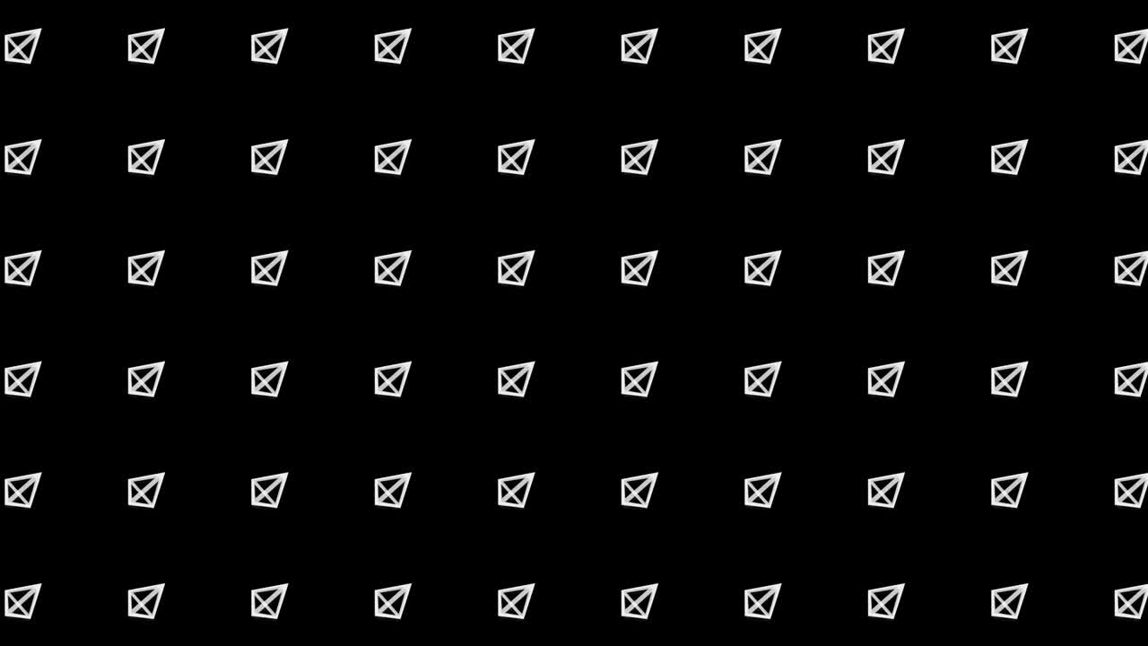 Geometric pyramid pattern. Pyramid dancing. Business symbol loop animation. Business network design.