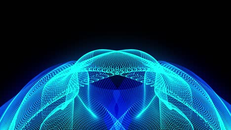 animated abstract plasma particle sphere