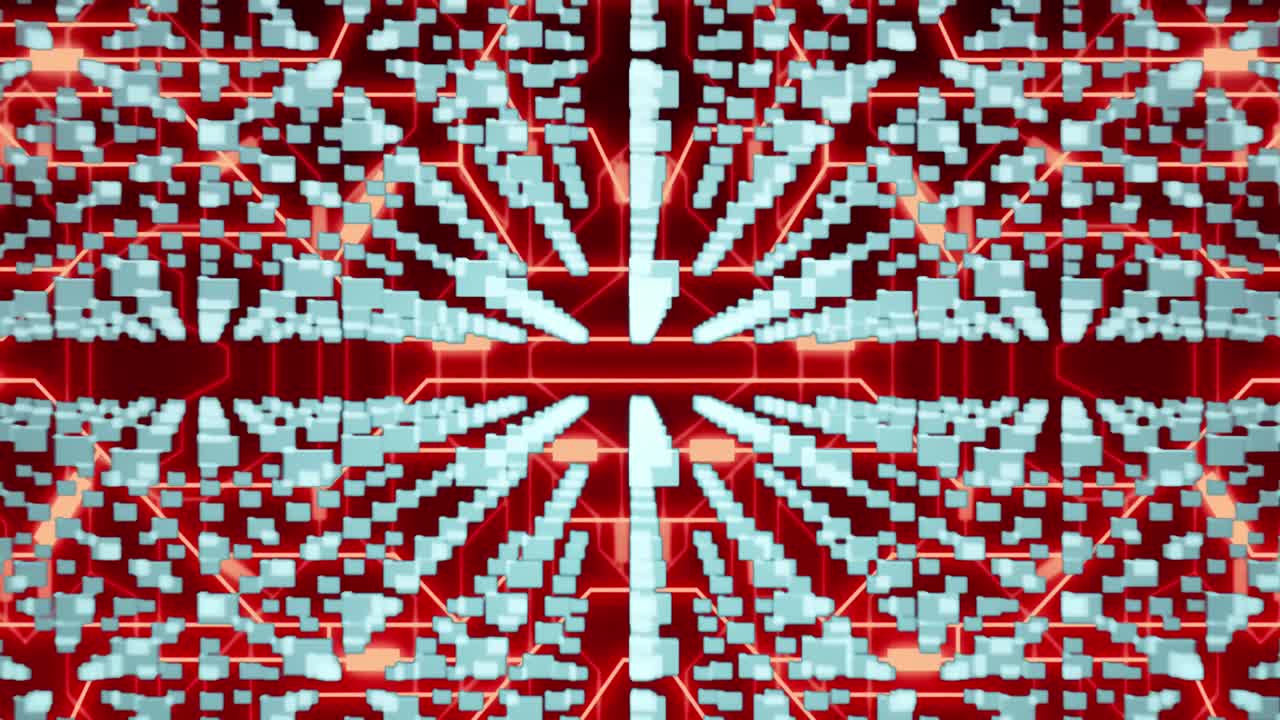 animación de archivos a través de una red de conexiones