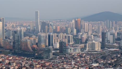 el paisaje urbano de estambul visto desde el aire