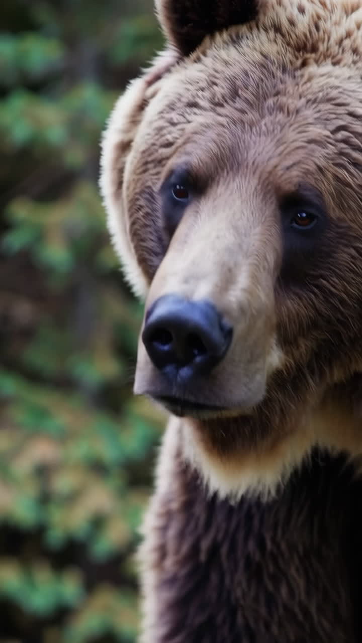 Profilo di orso grizzly