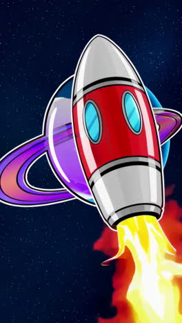 space exploration: rockets and planets