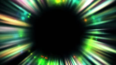 túnel espacial abstracto animado en 4k