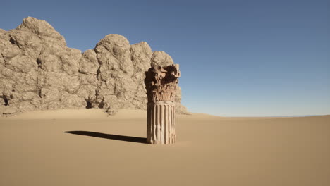 ancient column in the desert