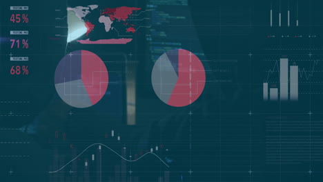 Animación-Del-Procesamiento-De-Datos-Financieros-Sobre-Un-Hombre-De-Negocios-En-El-Cargo