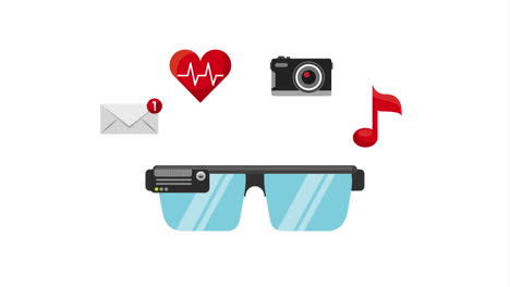gafas inteligentes con funciones de salud y comunicación