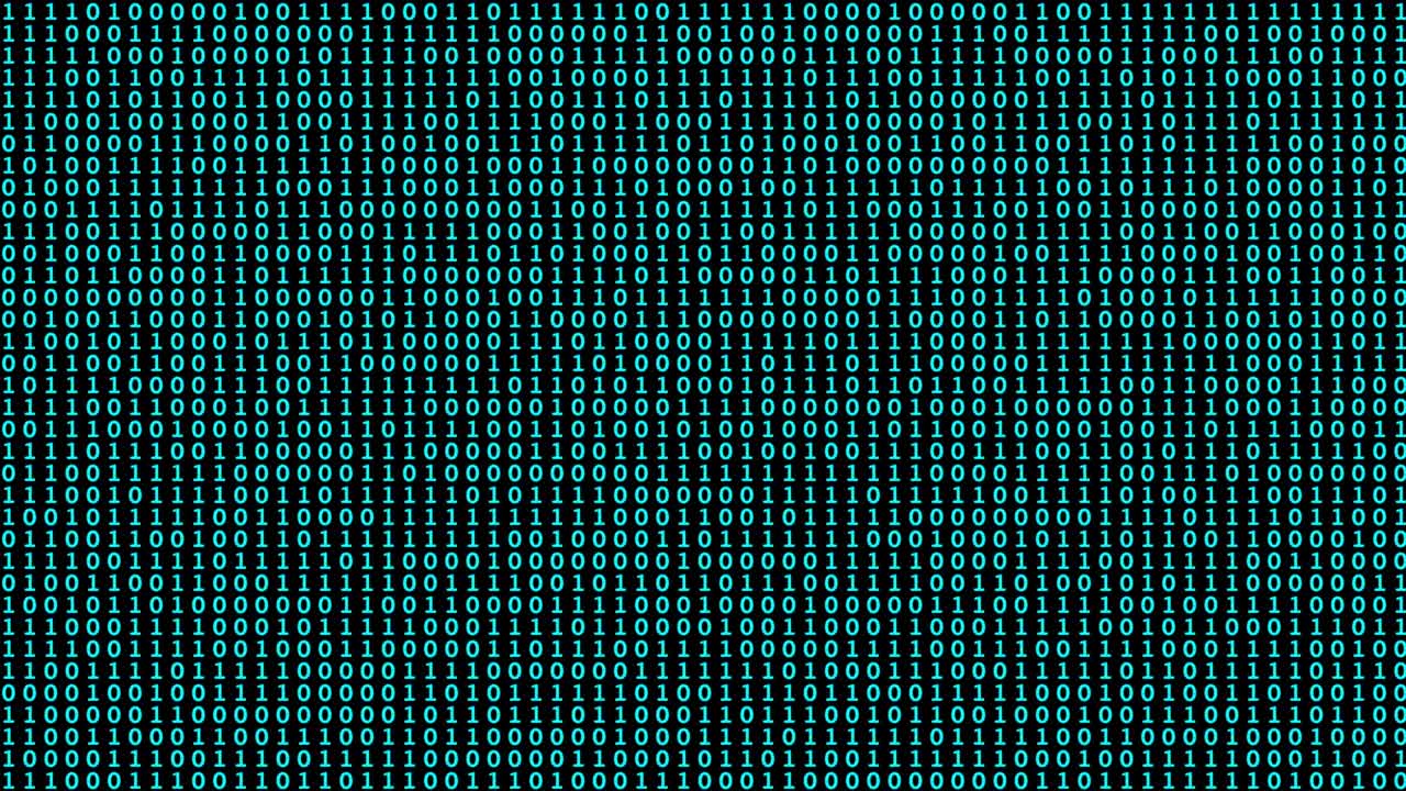 Binary code green digits and black background, Concept of metaverse, digital age. Algorithm binary, big data, decryption and encoding, row matrix background.