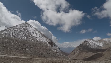 mountain scenery with snow-capped peaks