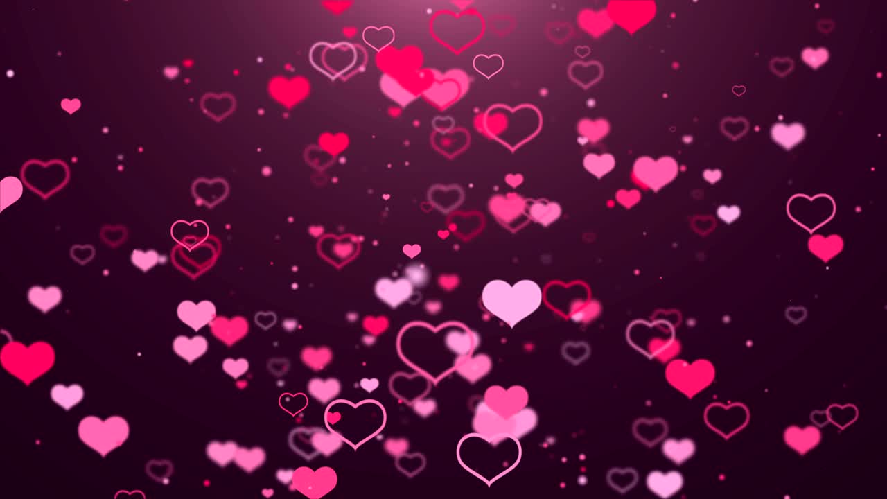 el fondo de los corazones. animación en bucle.
