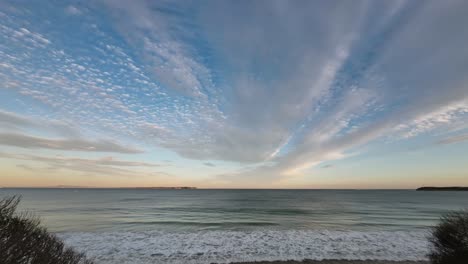 timelapse in the afternoon looking across the rip towards the heads of port philip bay, southern victoria, australia