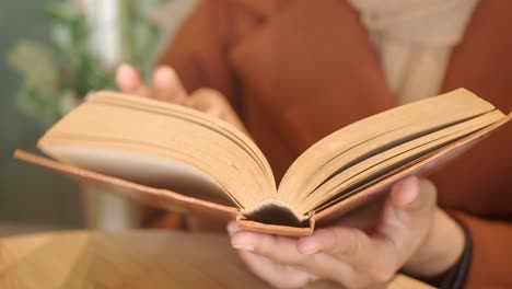 woman reading a book