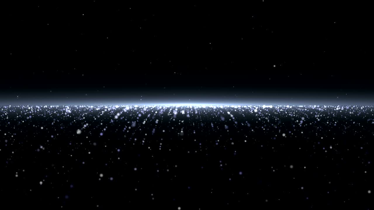 Blue Particles Background. Loop