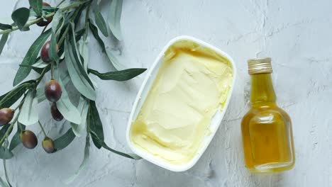 butter and olive oil