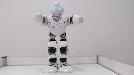 humanoid robot dances a popular style dance modern toy robot of modern robotics and advanced technologies