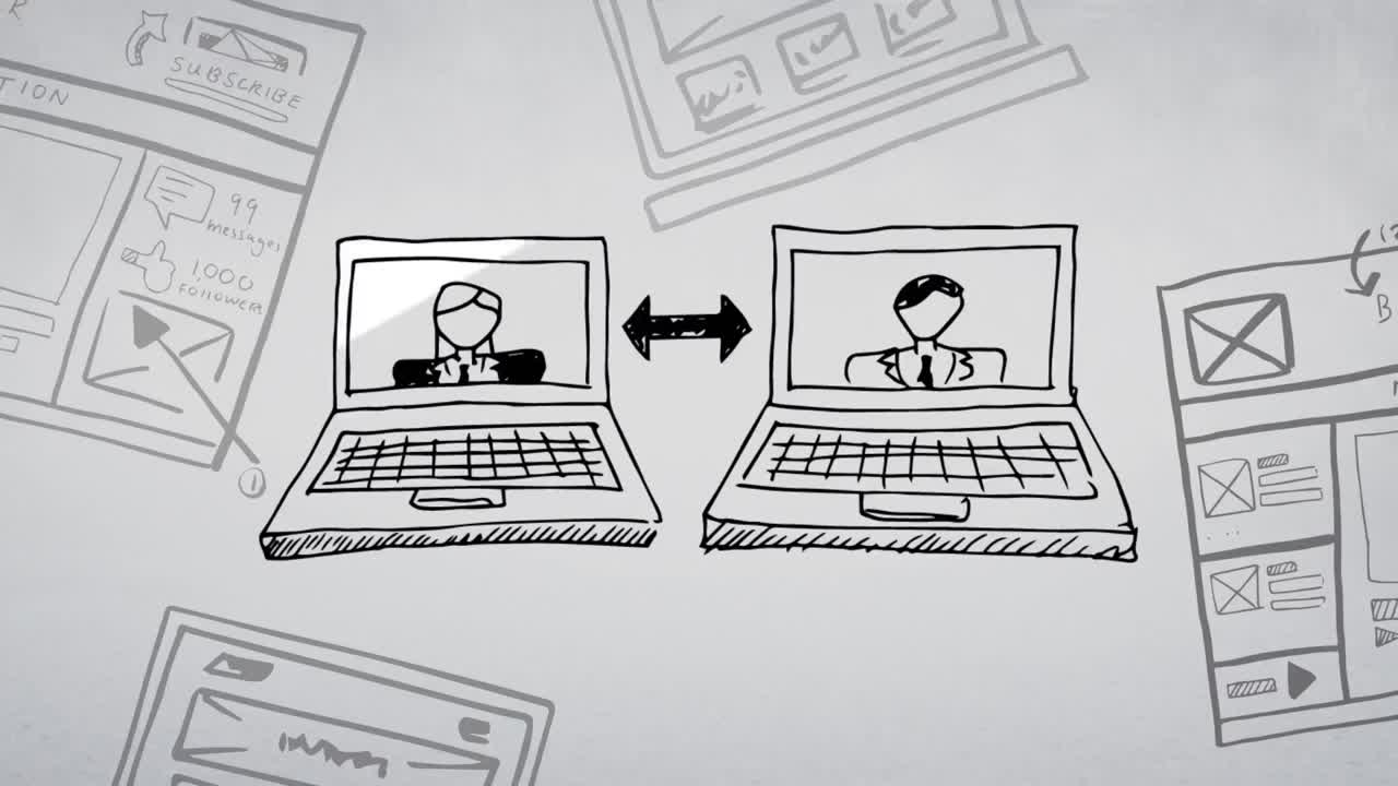 conexión humana y tecnología empresarial