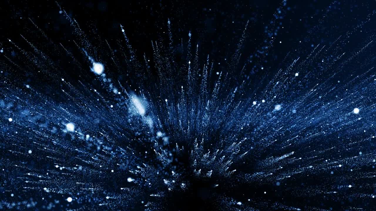 Particles Blue dust abstract light bokeh motion titles cinematic background loop
