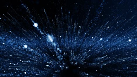 particles blue dust abstract light bokeh motion titles cinematic background loop