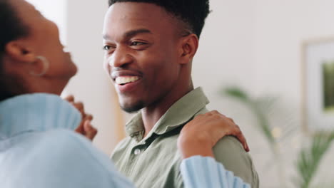 young black couple dancing
