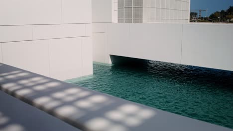 modern architecture water feature detail