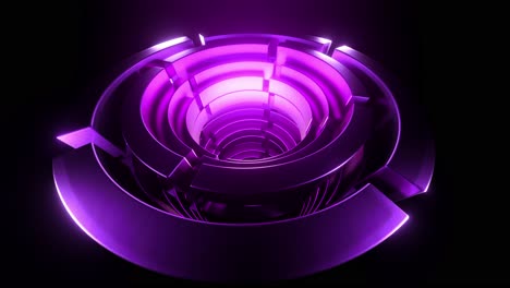 purple abstract 3d spiral