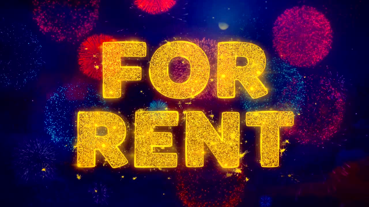 다채로운 불꽃놀이 폭발 입자에 대한 텍스트를 대여합니다.