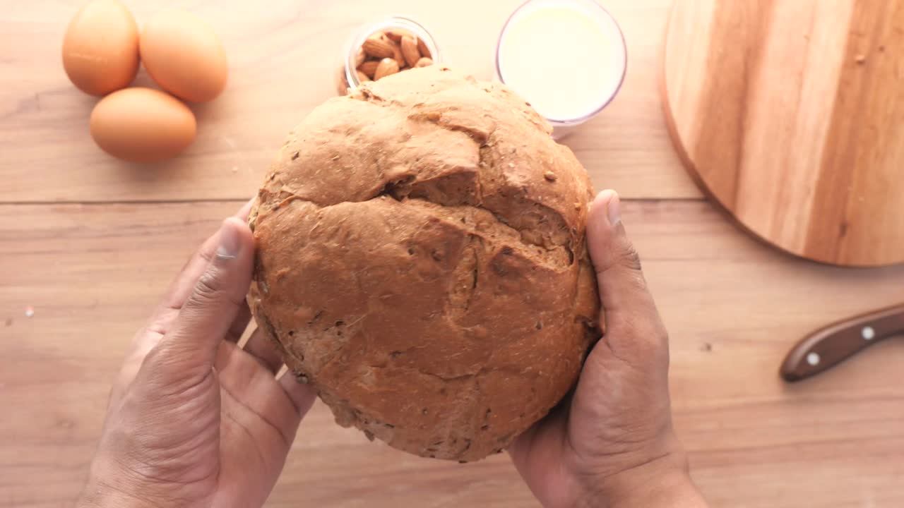 Homemade Bread with Ingredients