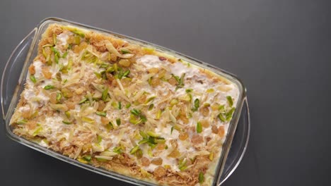 close up of indian sweet in a bowl on table, halua