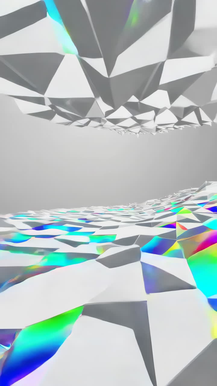 patrón geométrico abstractamente iridescente