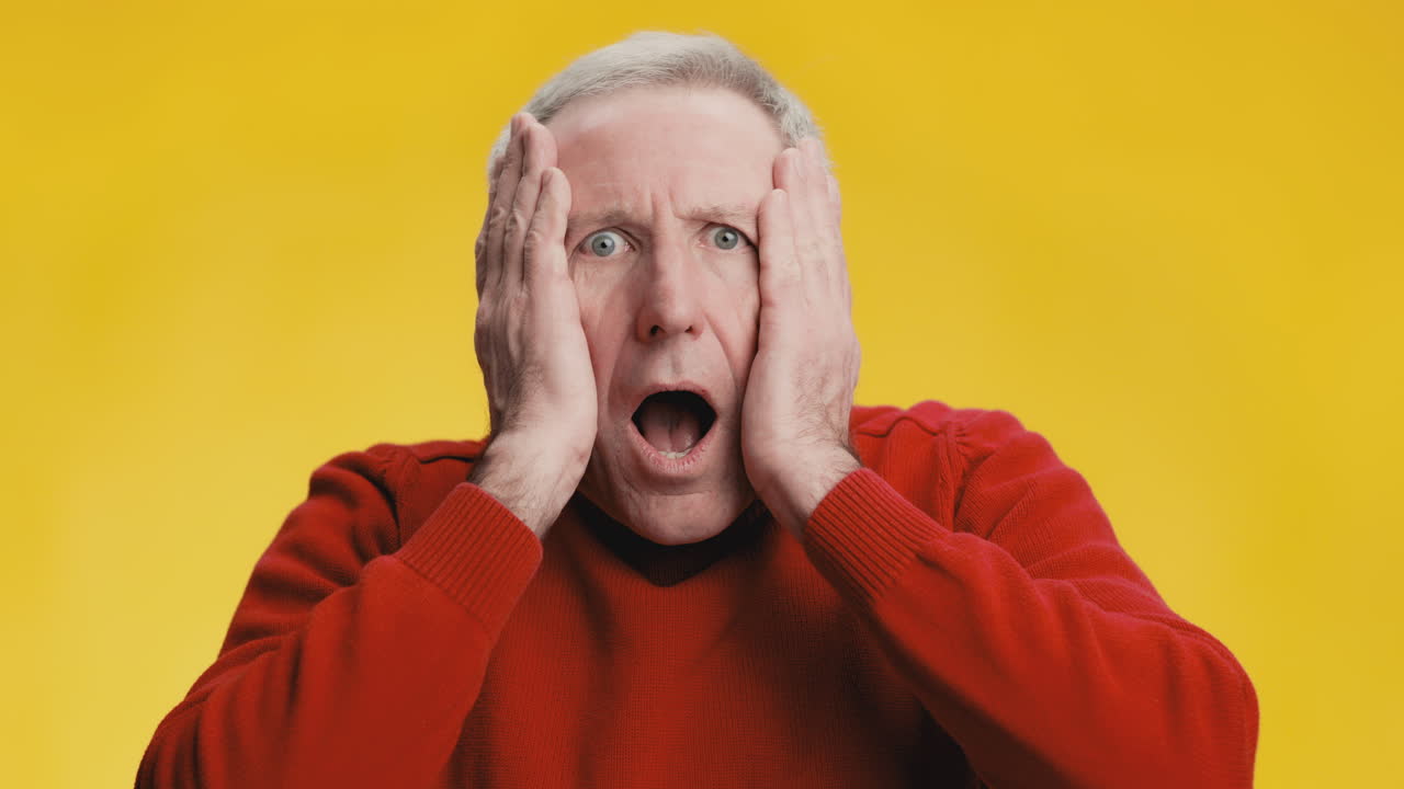 Surprised Elderly Man