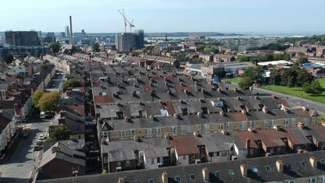 aerial view of liverpool kensington area