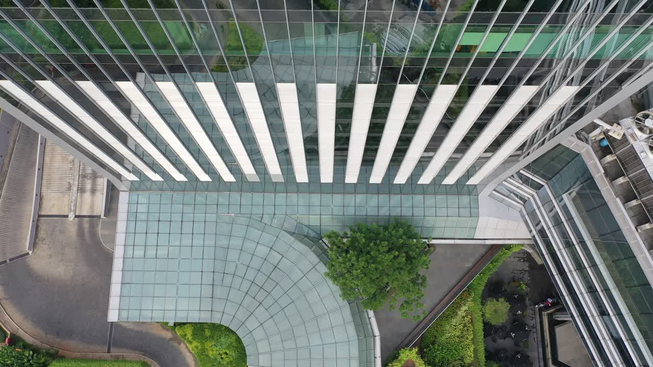 Vista aérea de un rascacielos