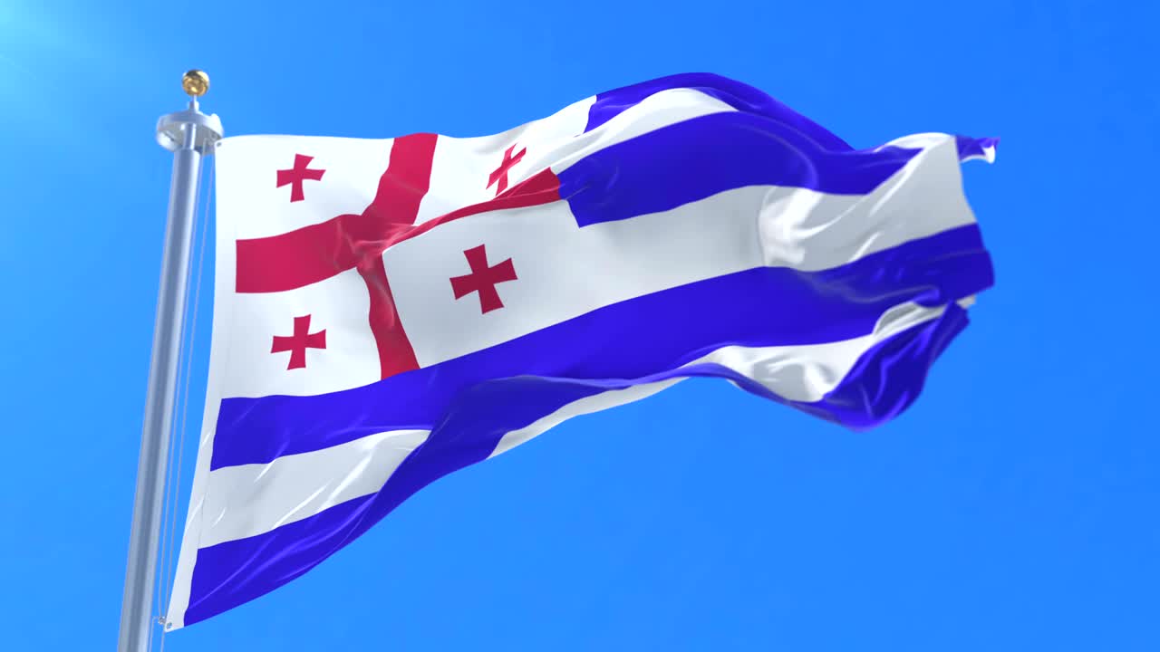 푸른 하늘과 함께 느리게 바람에 흔들리는 아자라 발, 루프