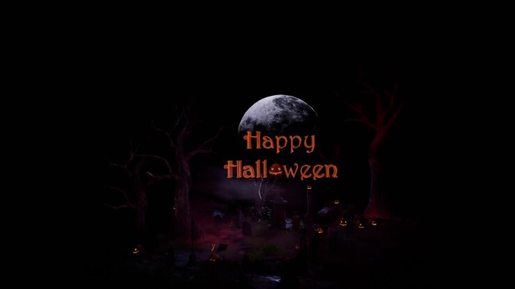 Happy Halloween Night Background Animation