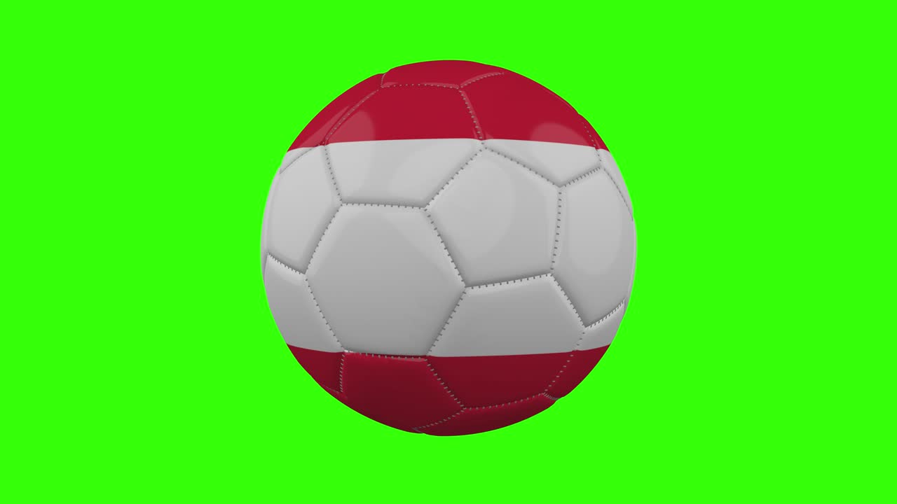 bandiera austriaca sulla palla ruota su sfondo alfa verde trasparente, ciclo