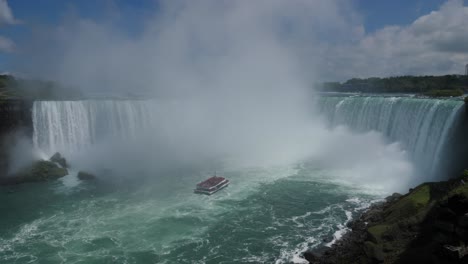 hermosa escena de las cataratas de la herradura de las cascadas del niágara canadá