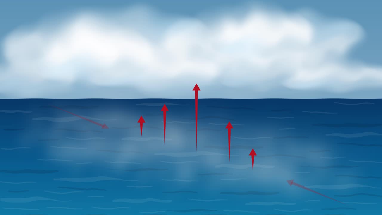 살아있는 해양 존재는 진화하고 분산됩니다.