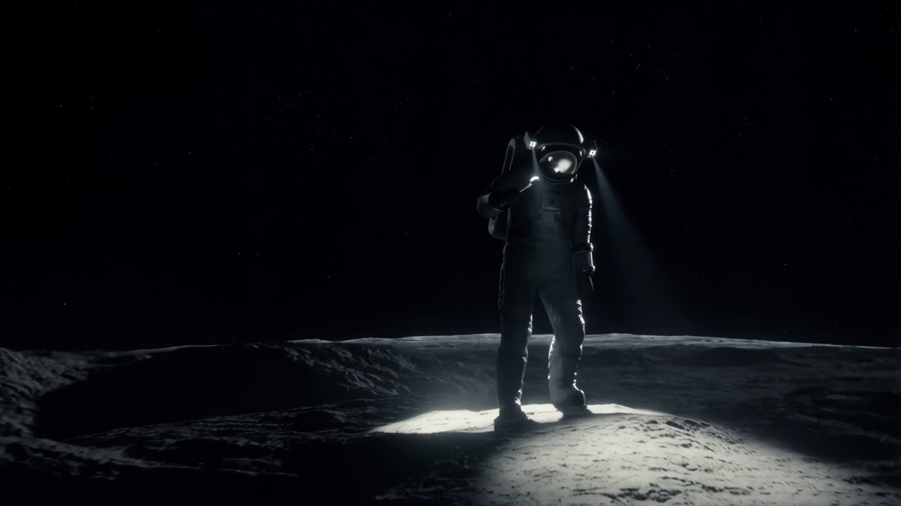 Astronauta en la luna