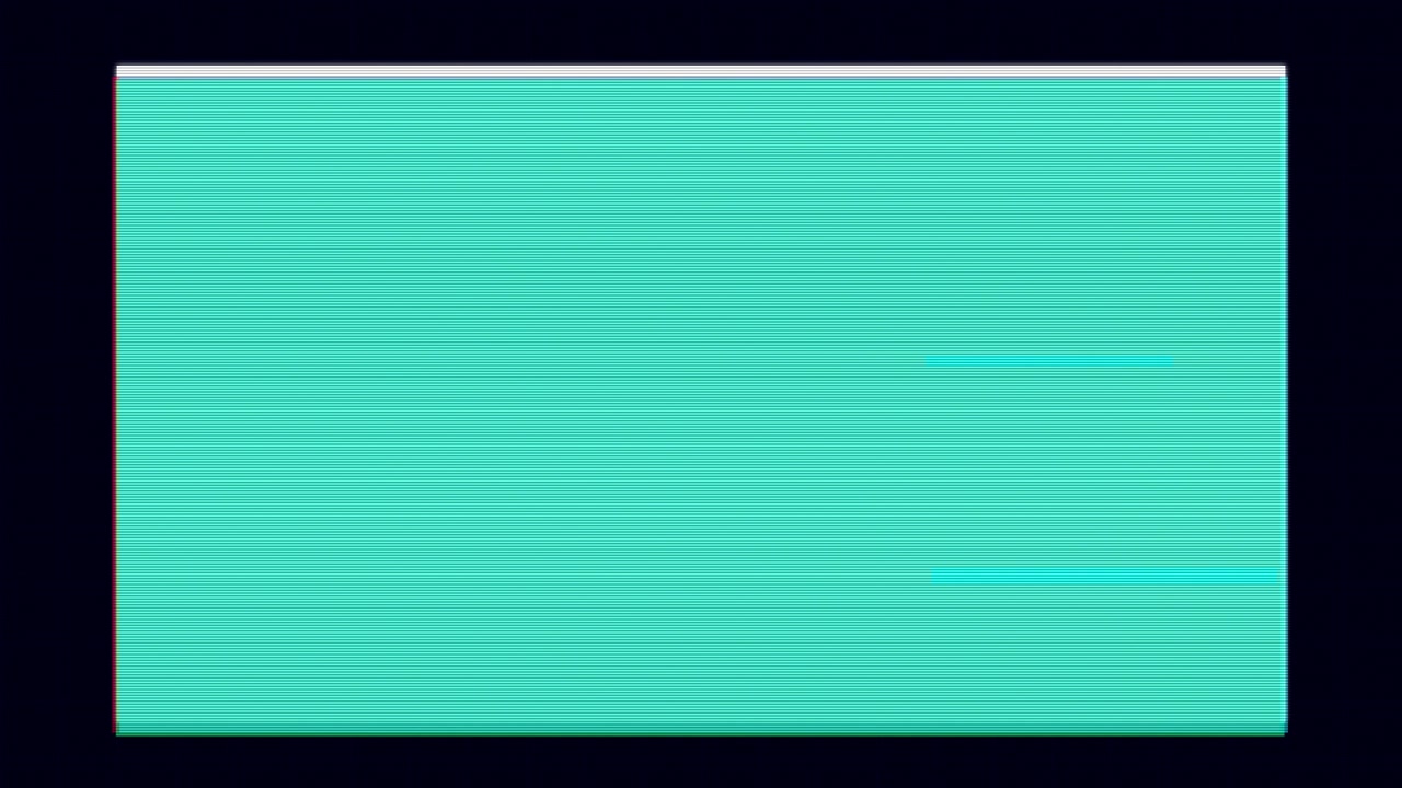 Abstract Digital Glitch Background with Shifting Colors and Scanlines