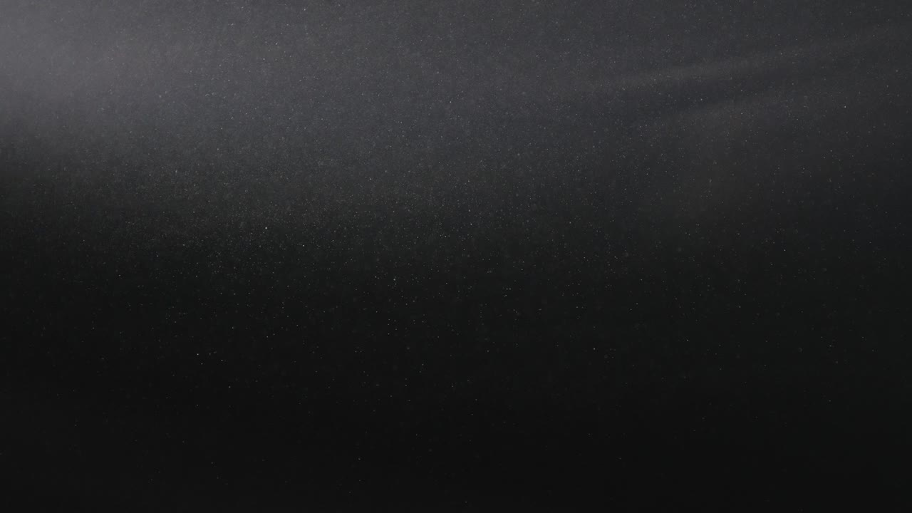 Abstrakt sort-hvid partikelbaggrund. 4K partikelbaggrund. Loop partikler. Mørk partikelbaggrund. Smuk abstrakt baggrund.