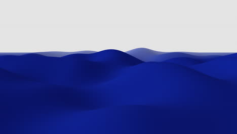 ondas azules líquidas y elegantes sobre degradado blanco