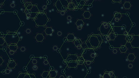 cuadrícula hexagonal verde y negra un patrón complejo y visualmente interesante